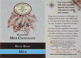 Handmade Milk Chocolate Bar