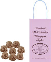 Milk Chocolate Champagne Truffles Boutique Bag