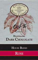 Handmade Dark Chocolate Rose Bar