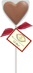 Milk Chocolate Heart Lollipop